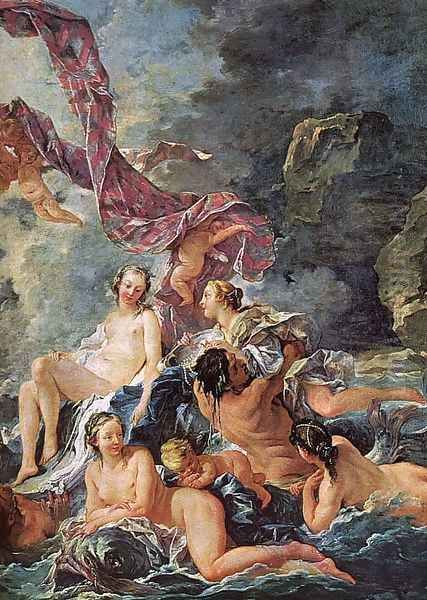 The Triumph of Venus (detail) Oil Painting by Francois Boucher