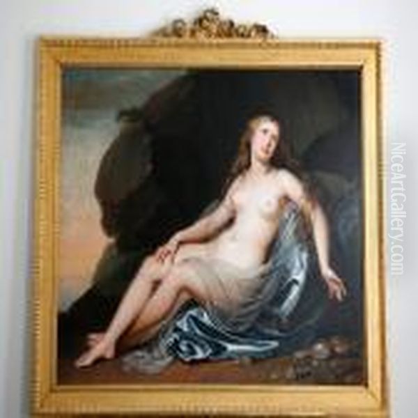 Ariadne From Naxos Oil Painting by Adolf Ulrik Wertmuller