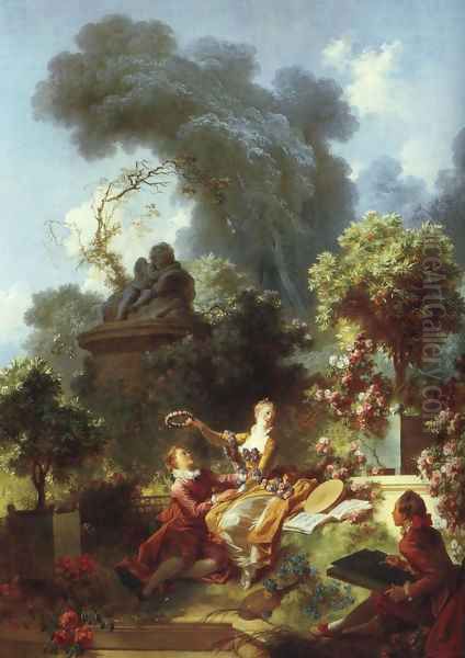 The Lover Crowned Oil Painting by Francois Boucher