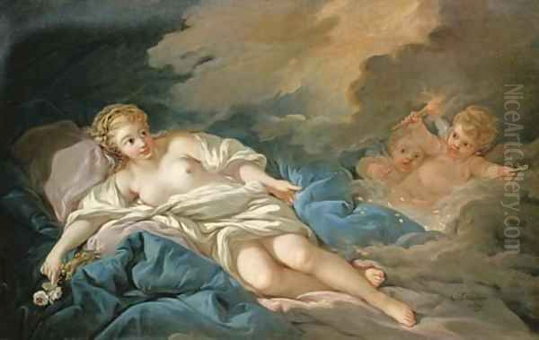 Danae Oil Painting by Francois Boucher