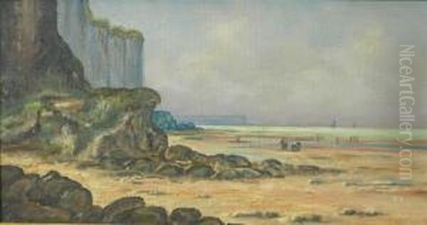 Dunnose Head, Isle Of Wight Oil Painting by Joseph Walter West