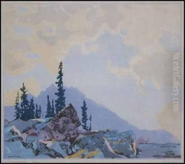 Mount Schaeffer Oil Painting by Joseph Walter West