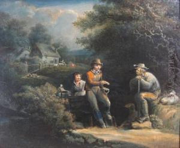 Noonday Rest Oil Painting by Richard Westall