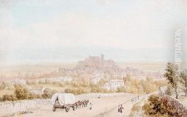 Lancaster From The South Oil Painting by William Westall