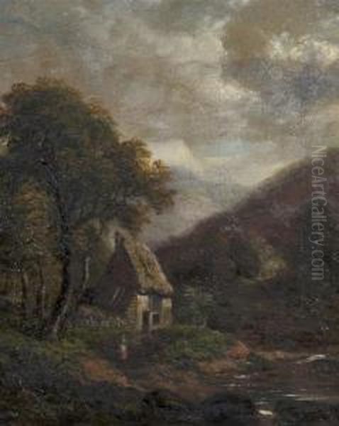 Country Landscape Oil Painting by William Westall