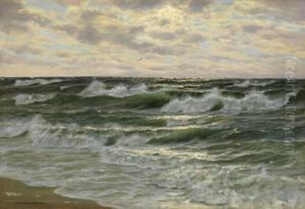 Rolling Waves Oil Painting by Constantin Alexandr. Westchiloff