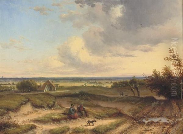 In The Dunes Oil Painting by George Pieter Westenberg