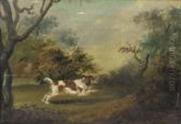 Spaniel On The Scent Oil Painting by Charles Dean Westenholme