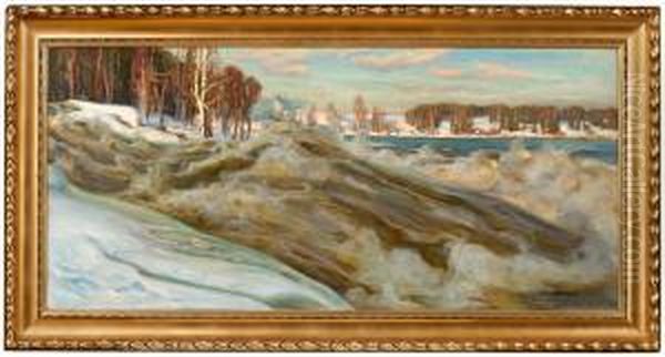 Vallinkoski Oil Painting by Victor Westerholm