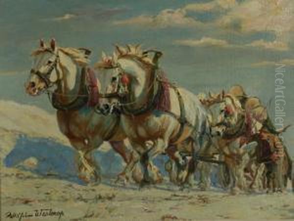 Grosser Viererzug Oil Painting by Wilhelm Westerop