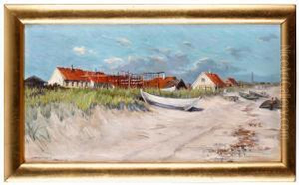 Strand I Skagen Oil Painting by Ingeborg Westfelt-Eggertz