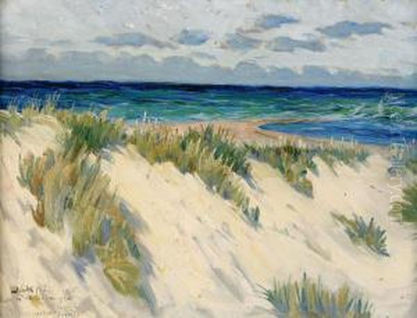 Utsikt Fran Dodmans Grav - Skagen Oil Painting by Ingeborg Westfelt-Eggertz