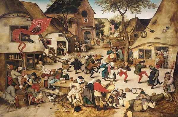 The Kermesse of St George 1628 Oil Painting by Pieter The Younger Brueghel