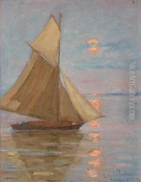 The Boat Oil Painting by Edvard Westman