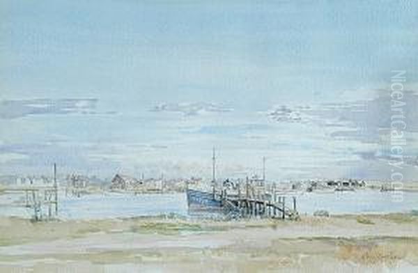 Walberswick Oil Painting by John Weston Brooke