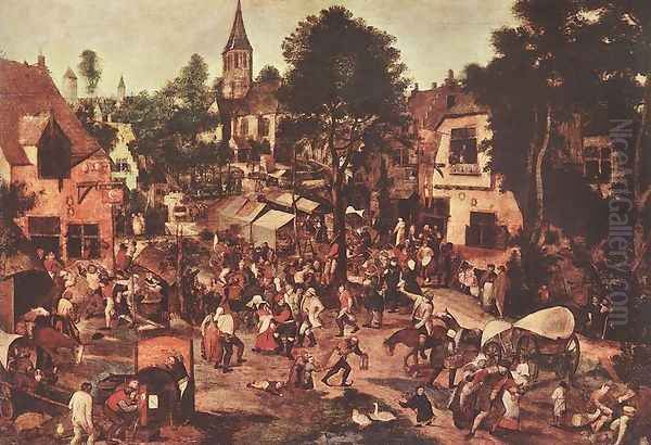 Village Feast Oil Painting by Pieter The Younger Brueghel