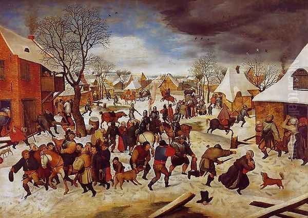 The Massacre of the Innocents Oil Painting by Pieter The Younger Brueghel