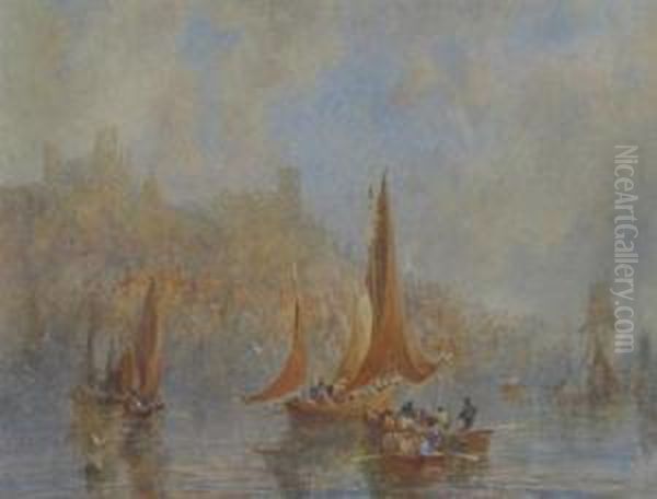 Boats Oil Painting by Elisha Kent Kane Wetherill