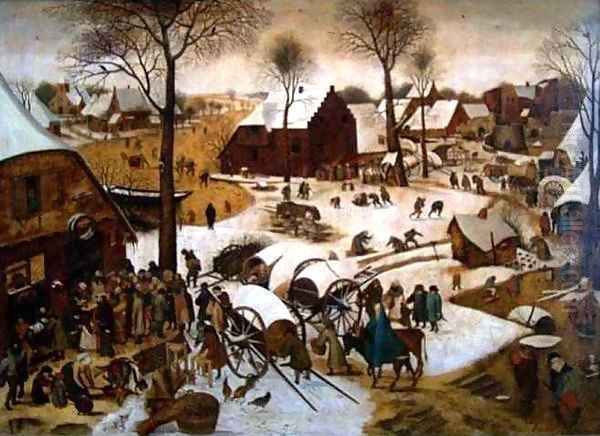 The Census Taking of Bethlehem Oil Painting by Pieter The Younger Brueghel