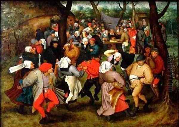 The Outdoor Wedding Dance Oil Painting by Pieter The Younger Brueghel