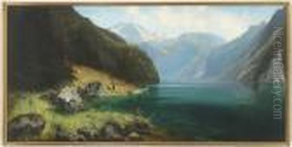 Blick Uber Den Konigssee Oil Painting by Willibald Wex