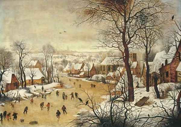 The Birdtrap 4 Oil Painting by Pieter The Younger Brueghel