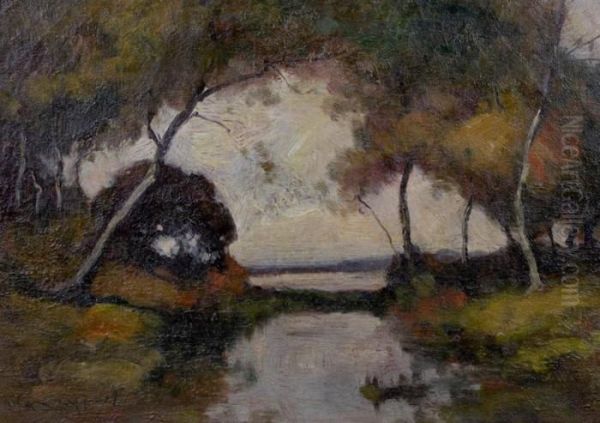 Autumn - Rock Creek Park Oil Painting by Max Weyl