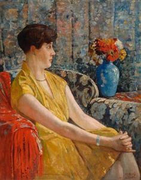 Portrait Of A Lady Oil Painting by Jan Harm Weyns