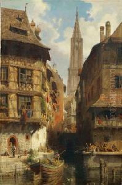 Ansicht Von Strassburg Oil Painting by Karl Weysser