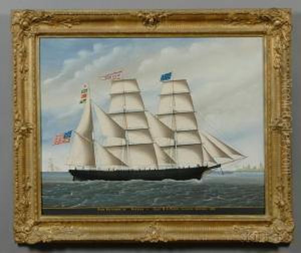 Bark Belvedere Of Boston. Cap Oil Painting by Carolus L. Weyts