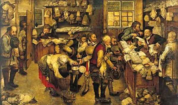 The Collector of Tithes Oil Painting by Pieter The Younger Brueghel