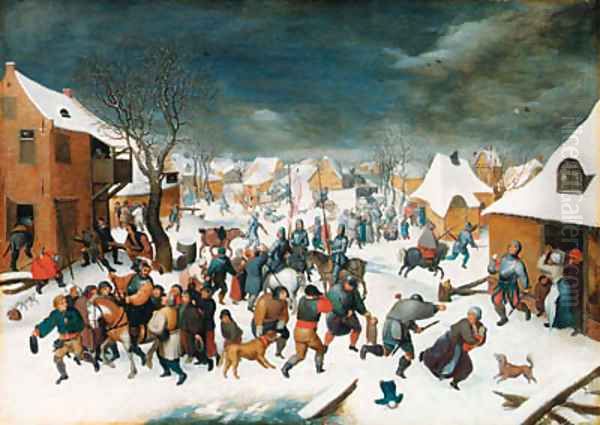 The Massacre of the Innocents 2 Oil Painting by Pieter The Younger Brueghel