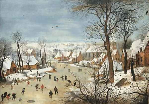 The Birdtrap 3 Oil Painting by Pieter The Younger Brueghel