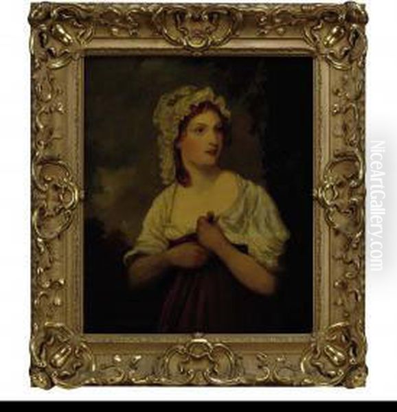 Portrait Of Miss Melville Oil Painting by Francis Wheatley