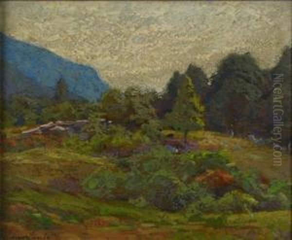 A Western United Stateslandscape Oil Painting by Clifton A. Wheeler