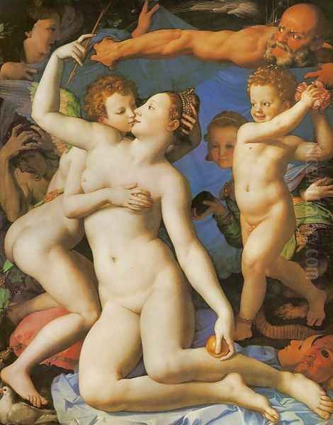 Allegory called Venus, Cupid, Folly, and Time Oil Painting by Agnolo Bronzino