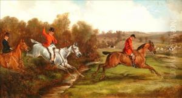 The Chase Oil Painting by James Thomas Wheeler