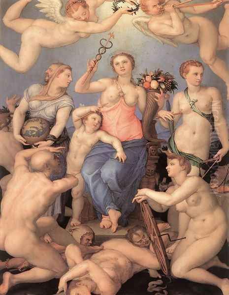 Allegory of Happiness 1564 Oil Painting by Agnolo Bronzino