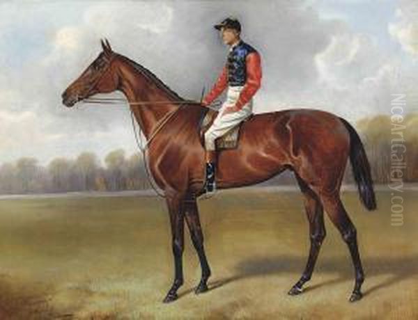 Persimmon, With Jockey Up Oil Painting by John Arnold Wheeler