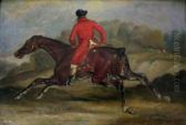 Out Hunting Oil Painting by John Arnold Wheeler