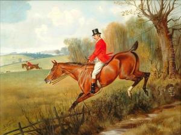 Over The Ditch Oil Painting by Of John Alfred Wheeler