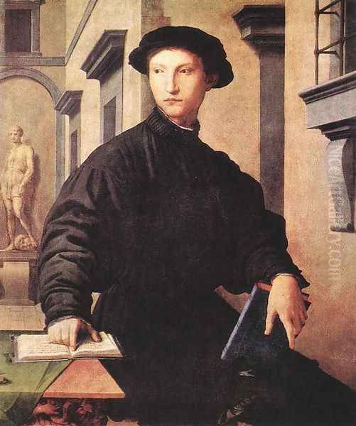 Ugolino Martelli c. 1535 Oil Painting by Agnolo Bronzino