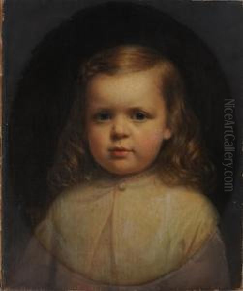 Portrait Of Gilbert Stuart Wheeler Oil Painting by William R. Wheeler