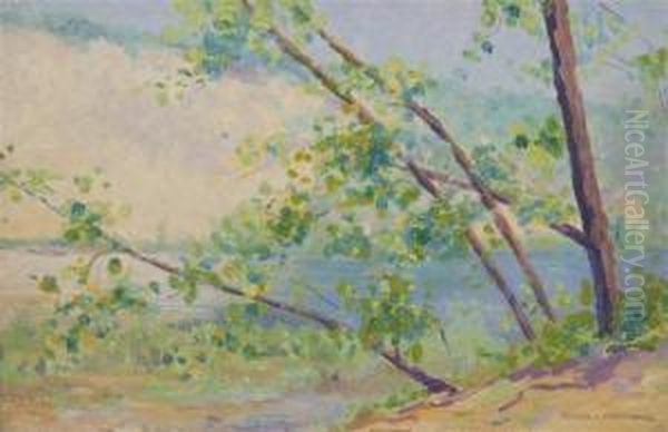 Saugatuck, Mi Oil Painting by Mabel L. Wheelock