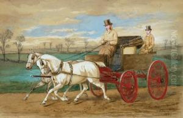 Thecarriage Oil Painting by William Henry Wheelwright