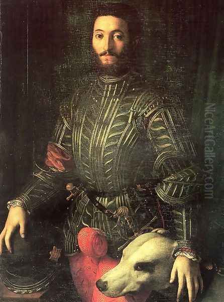 Portrait of Guidobaldo della Rovere Oil Painting by Agnolo Bronzino