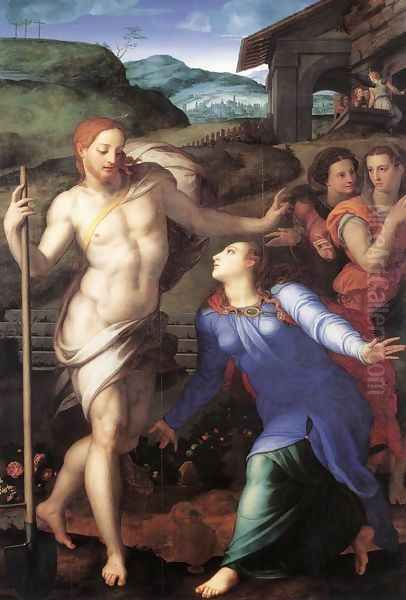 Noli me tangere (Touch Me Not) Oil Painting by Agnolo Bronzino