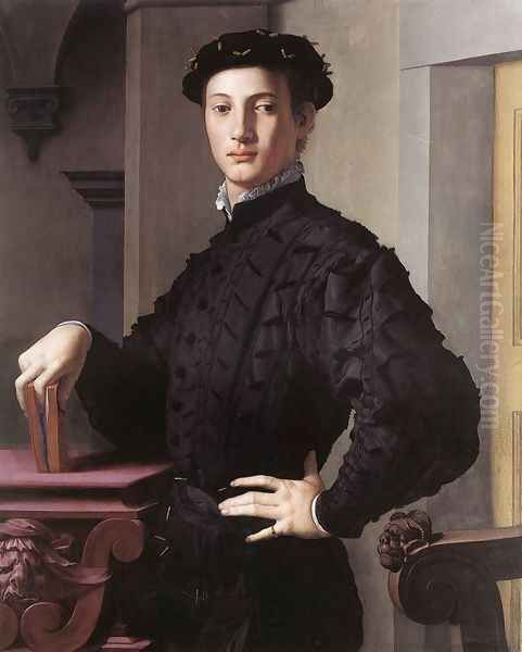 Portrait of a Young Man, c. 1540 Oil Painting by Agnolo Bronzino