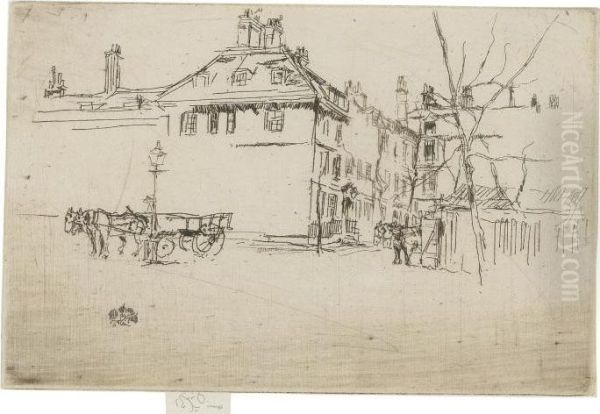 Temple Oil Painting by James Abbott McNeill Whistler