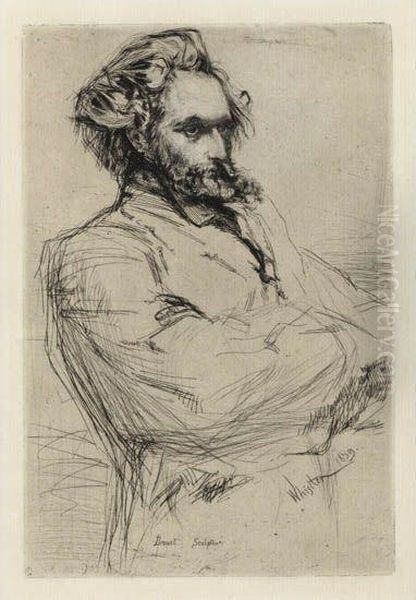 C.l. Drouet, Sculptor Oil Painting by James Abbott McNeill Whistler